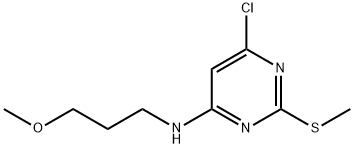 6-Chloro-N-(3-methoxypropyl)-2-(methylthio)pyrimidin-4-amine Structure