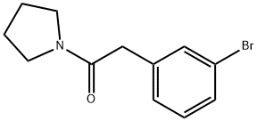 2-(3-Bromophenyl)-1-(pyrrolidin-1-yl)ethanone Structure