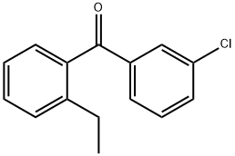 3-Chloro-2'-ethylbenzophenone Structure