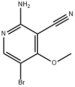 2-Amino-5-bromo-4-methoxy-3-pyridinecarbonitrile Structure
