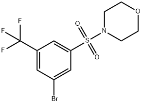 4-(3-Bromo-5-(trifluoromethyl)phenylsulfonyl)morpholine Structure