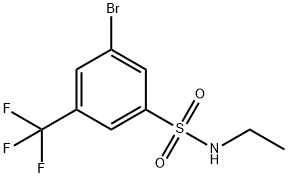3-Bromo-N-ethyl-5-(trifluoromethyl)benzenesulfonamide Structure