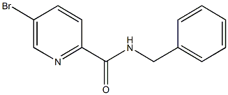 N-benzyl 5-bromopyridine-2-carboxamide 구조식 이미지
