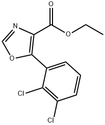 Ethyl 5-(2,3-dichlorophenyl)oxazole-4-carboxylate Structure