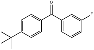 4-tert-Butyl-3'-fluorobenzophenone 구조식 이미지