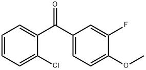 2-Chloro-3'-fluoro-4'-methoxybenzophenone 구조식 이미지