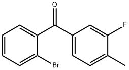 2-Bromo-3'-fluoro-4'-methylbenzophenone Structure