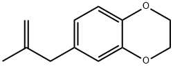 1,4-Benzodioxin,  2,3-dihydro-6-(2-methyl-2-propen-1-yl)- Structure