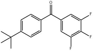 4-tert-Butyl-3',4',5'-trifluorobenzophenone 구조식 이미지