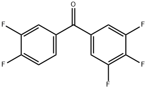 3,4-Difluoro-3',4',5'-trifluorobenzophenone 구조식 이미지