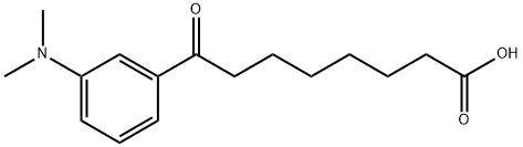 8-[3-(N,N-Dimethylamino)phenyl]-8-oxooctanoic acid 구조식 이미지