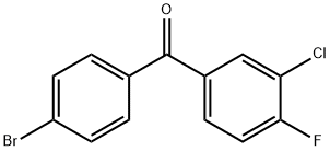4-Bromo-3'-chloro-4'-fluorobenzophenone 구조식 이미지