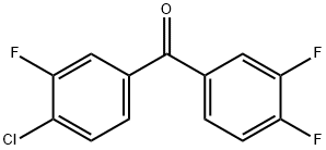 4-Chloro-3',3,4'-trifluorobenzophenone 구조식 이미지