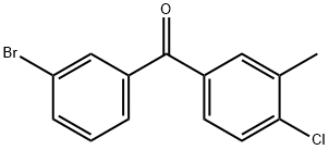 3-Bromo-4'-chloro-3'-methylbenzophenone Structure
