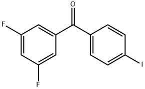 3,5-Difluoro-4'-iodobenzophenone Structure