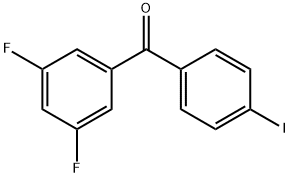 3,5-Difluoro-4'-iodobenzophenone 구조식 이미지