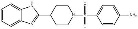 (4-{[4-(1H-Benzimidazol-2-yl)piperidin-1-yl]sulfonyl}phenyl)amine 구조식 이미지