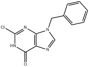 하이포잔틴,9-벤질-2-클로로- 구조식 이미지