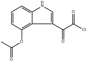 3-(2-chloro-2-oxoacetyl)-1H-indol-4-yl acetate Structure