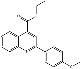 4-퀴놀린카르복실산,2-(4-메톡시페닐)-,에틸에스테르 구조식 이미지