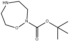 tert-부틸1,2,5-옥사디아제판-2-카르복실레이트 구조식 이미지