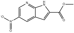 메틸5-니트로-1H-피롤로[2,3-b]피리딘-2-카르복실레이트 구조식 이미지