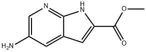 METHYL 5-AMINO-1H-PYRROLO[2,3-B]PYRIDINE-2-CARBOXYLATE Structure