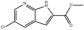 메틸5-클로로-1H-피롤로[2,3-b]피리딘-2-카르복실레이트 구조식 이미지