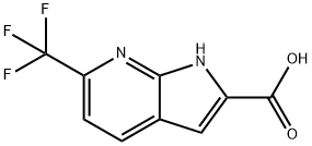 6-(TRIFLUOROMETHYL)-1H-PYRROLO[2,3-B]PYRIDINE-2-CARBOXYLIC ACID Structure