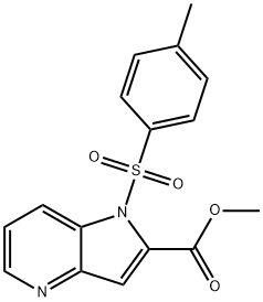 METHYL 1-TOSYL-1H-PYRROLO[3,2-B]PYRIDINE-2-CARBOXYLATE Structure