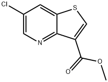 메틸6-클로로-티에노[3,2-B]피리딘-3-카르복실레이트 구조식 이미지