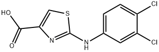 2-(3,4-디클로로아닐리노)-1,3-티아졸-4-카르복실산 구조식 이미지