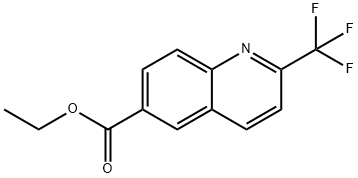 ETHYL 2-(TRIFLUOROMETHYL)-QUINOLINE-6-CARBOXYLATE Structure