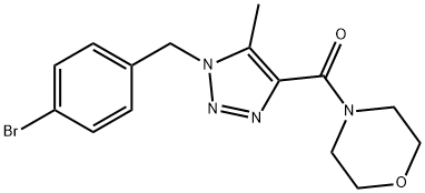 [1-(4-bromobenzyl)-5-methyl-1H-1,2,3-triazol-4-yl](morpholino)methanone Structure