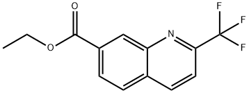 에틸2-(트리플루오로메틸)-퀴놀린-7-카르복실레이트 구조식 이미지