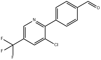 4-[3-chloro-5-(trifluoromethyl)-2-pyridinyl]benzenecarbaldehyde Structure