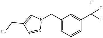 {1-[3-(trifluoromethyl)benzyl]-1H-1,2,3-triazol-4-yl}methanol 구조식 이미지