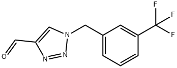 1-[3-(trifluoromethyl)benzyl]-1H-1,2,3-triazole-4-carbaldehyde Structure