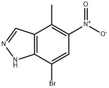 7-bromo-4-methyl-5-nitro-1H-indazole Structure