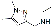 1H-Pyrazole-3-methanamine,  N-ethyl-1,5-dimethyl- Structure