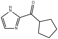 메탄온,시클로펜틸-1H-이미다졸-2-일- 구조식 이미지