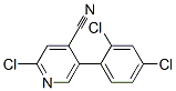 4-Pyridinecarbonitrile,  2-chloro-5-(2,4-dichlorophenyl)- Structure