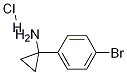 1-(4-BroMo-phenyl)-cyclopropylaMine hydrochloride Structure