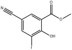 METHYL 5-CYANO-2-HYDROXY-3-IODOBENZOATE 구조식 이미지