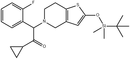 Desacetyl 2-O-tert-ButyldiMethylsilyl Prasugrel Structure