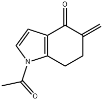 4H-Indol-4-one,  1-acetyl-1,5,6,7-tetrahydro-5-methylene- Structure