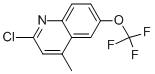 2-CHLORO-4-METHYL-6-(TRIFLUOROMETHOXY)QUINOLINE Structure