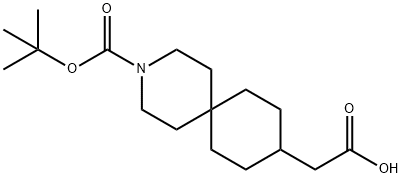 2-(3-(TERT-BUTOXYCARBONYL)-3-AZASPIRO[5.5]UNDECAN-9-YL)ACETIC ACID Structure