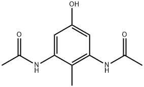 Acetamide,  N,N-(5-hydroxy-2-methyl-1,3-phenylene)bis- Structure