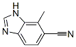 1H-Benzimidazole-6-carbonitrile,  7-methyl- Structure